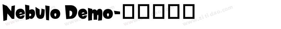 Nebulo Demo字体转换